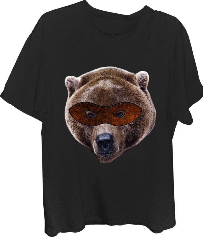 Superhero Grizzly Bear - Behrbones Clothing